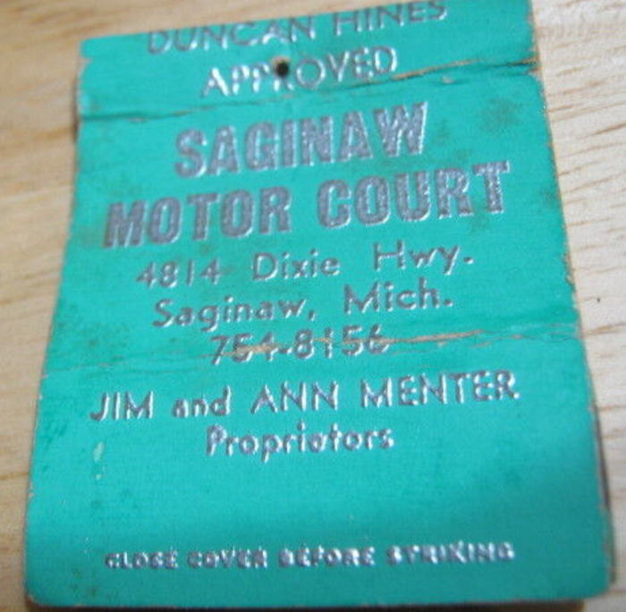 Saginaw Motor Court - Matchbook